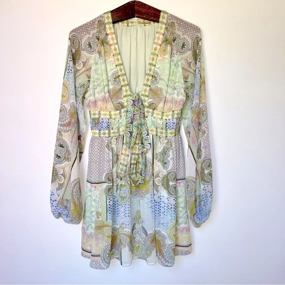 ALEXIS Tessie Printed Gauze Minidress - Picture 7 of 15